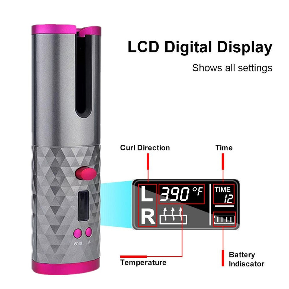 Auto Rotating Ceramic Hair Curler | Buy From T