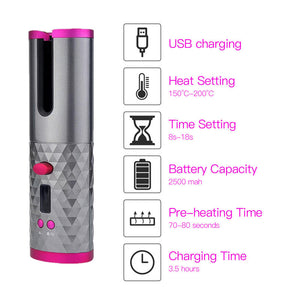 Auto Rotating Ceramic Hair Curler | Buy From T